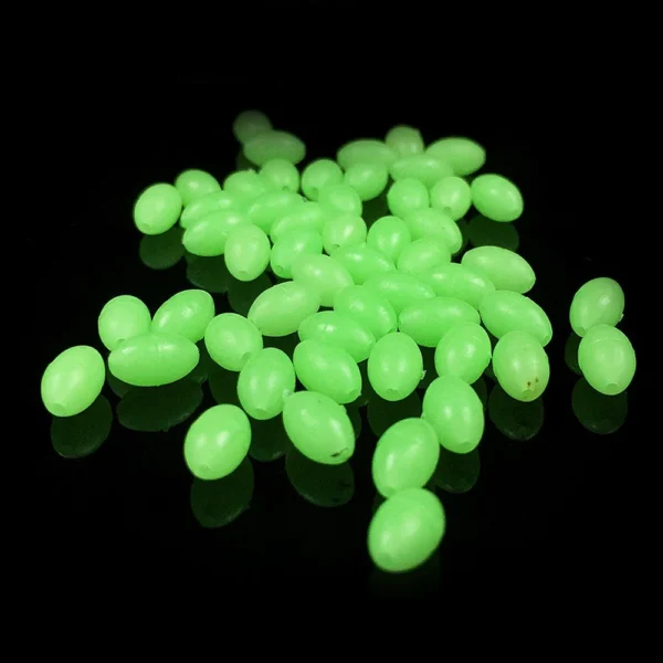 100pcs 3 4 5mm Oval Soft Night Luminous Fishing Beads Sea Fishing Lure Bait Floating Float Fishing  Accessories WH5