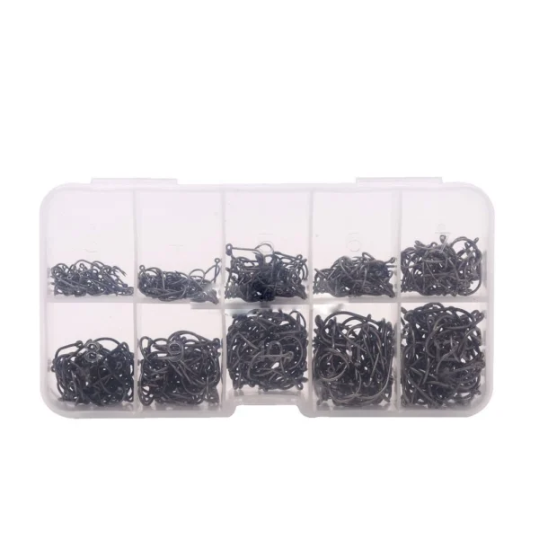 74751aa71ac00b3194c3972bb097e87d.webp 500 600Pcs High Carbon Steel Gold Black Barbed Carp Fishing Hook 10 Sizes 3 12 Sharp Ultrapoint Fishing Hooks Set With Eye