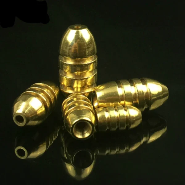 9ef6d49a360a64ee413f695c9af1810c.webp 100pcs Bullet Shape Copper Carp Fishing Back Jig Head Lead Sinker Moulds for Fishing Hook Line Sinkers Kit Weights Accessories