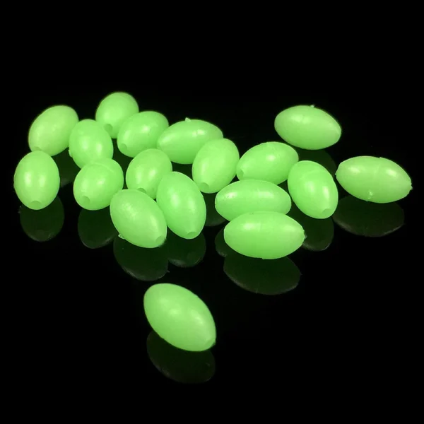 100pcs 3 4 5mm Oval Soft Night Luminous Fishing Beads Sea Fishing Lure Bait Floating Float Fishing  Accessories WH5