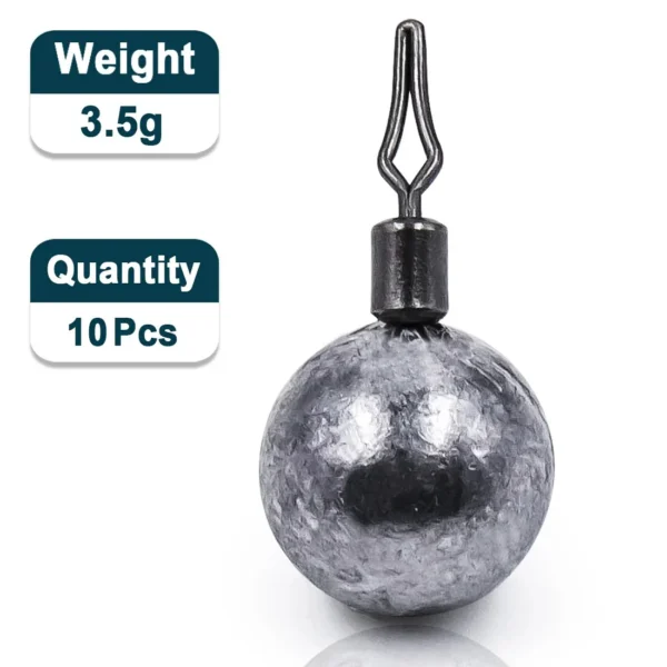 10pcs 20g Fishing Weight Sinkers For Drop S Fishing Tackle Accessories