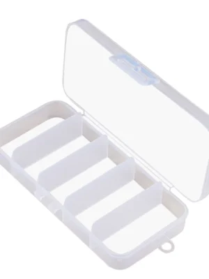 5 Compartment Plastic Fishing Tackle Box for Fishing Lures 132 5cm Transparent Hooks Spoons Fishing Tool Accessaries