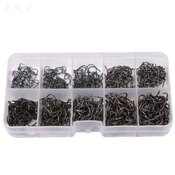 caf1d7737f0e3b6df97f9895f756e056.webp 500 600Pcs High Carbon Steel Gold Black Barbed Carp Fishing Hook 10 Sizes 3 12 Sharp Ultrapoint Fishing Hooks Set With Eye