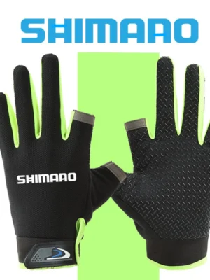 Shiman0 Exposed Two finger Fishing Gloves Men s Outdoor Sunscreen Anti slip Breathable Touch Screen Thin Sports Riding Gloves Men