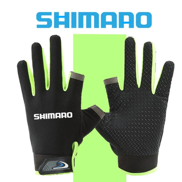 Shiman0 Exposed Two finger Fishing Gloves Men s Outdoor Sunscreen Anti slip Breathable Touch Screen Thin Sports Riding Gloves Men